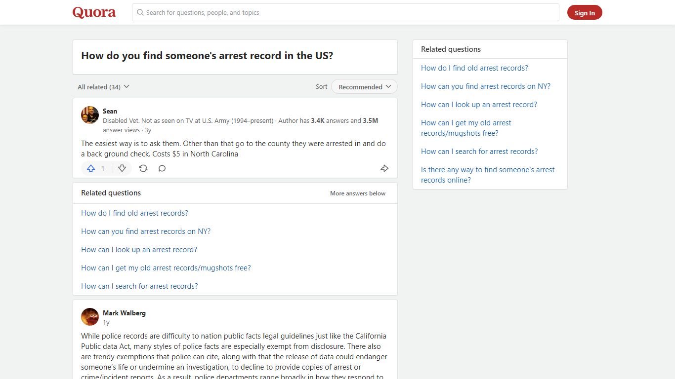 How to find someone's arrest record in the US - Quora